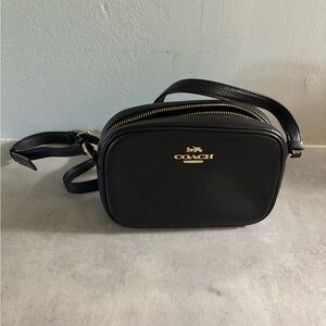 Coach Black Pebbled Leather Shoulder Bag